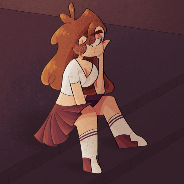 Mallorie pensive